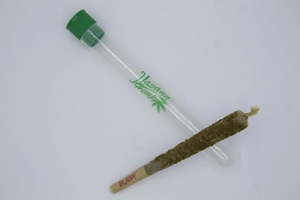 Close-up of Packwood x Looseleaf THCA-infused preroll